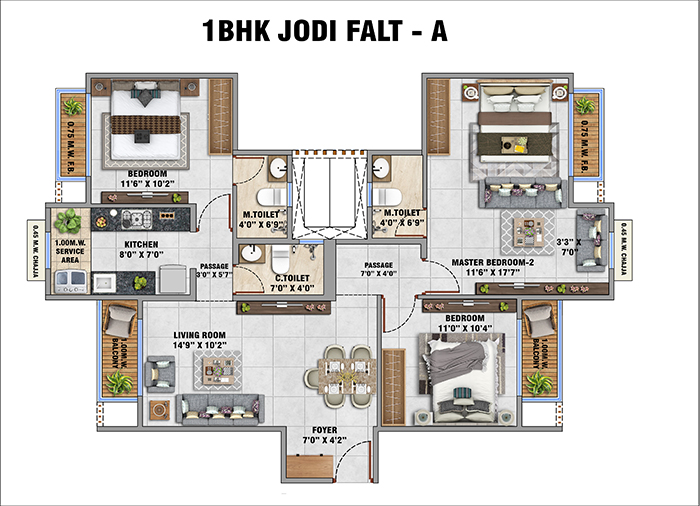 Embassy Park Panvel - 2 BHK Home